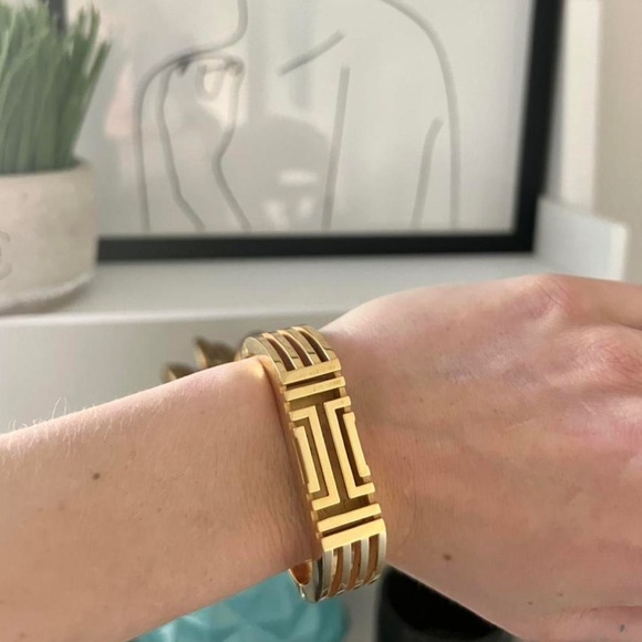 Tory Burch Fitbit Gold Hinged Bracelet - Picture 3 of 3